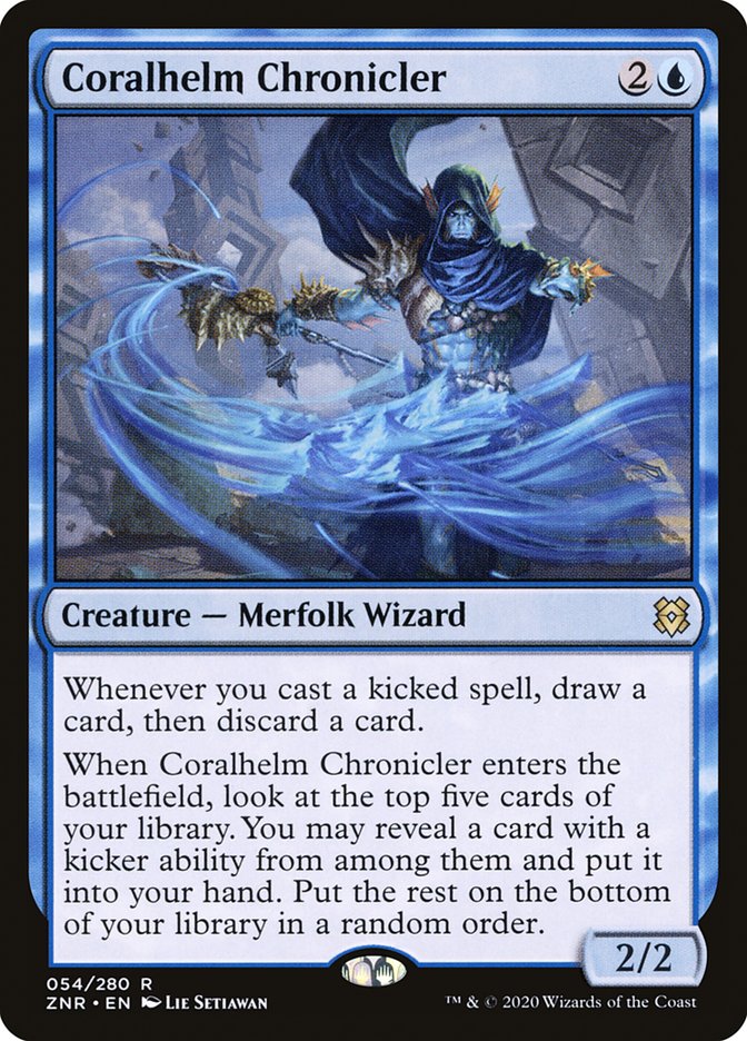 Coralhelm Chronicler 54 (Zendikar Rising)  - Foil | Good Games Cannington