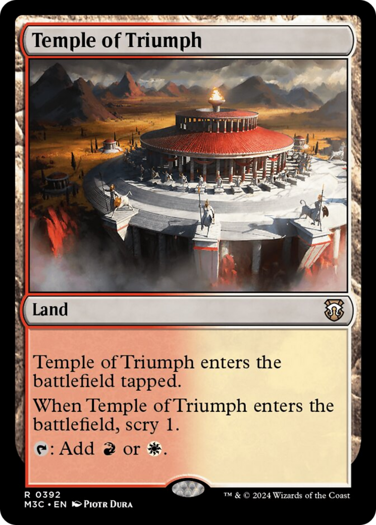 Temple of Triumph (Ripple Foil) [Modern Horizons 3 Commander] | Good Games Cannington