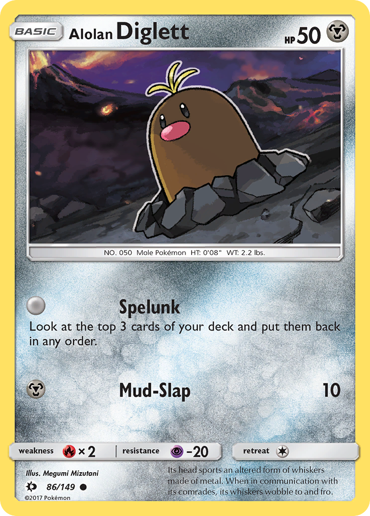 Alolan Diglett (86/149) [Sun & Moon: Base Set] | Good Games Cannington