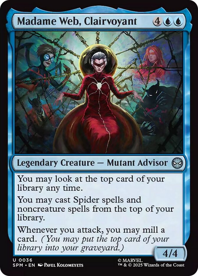 Madame Web, Clairvoyant 36/198 (Marvel's Spider-Man)  - Foil | Good Games Cannington
