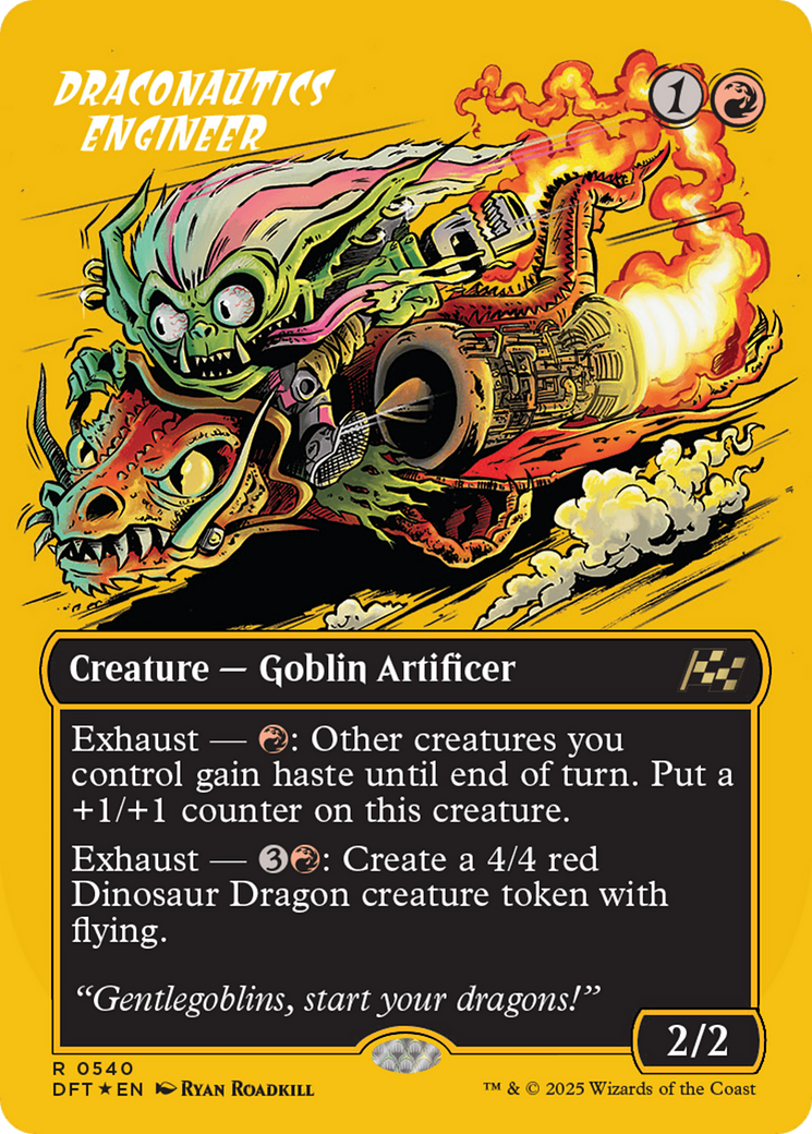 Draconautics Engineer (Borderless) (First-Place Foil) [Aetherdrift] | Good Games Cannington