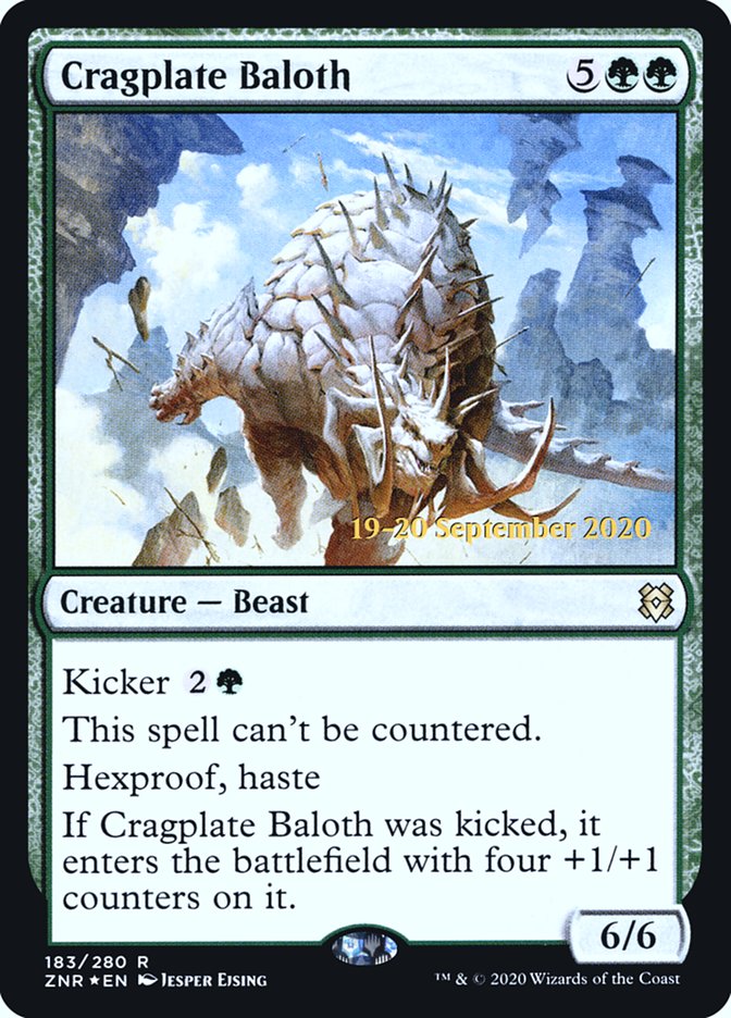 Cragplate Baloth [Zendikar Rising Prerelease Promos] | Good Games Cannington