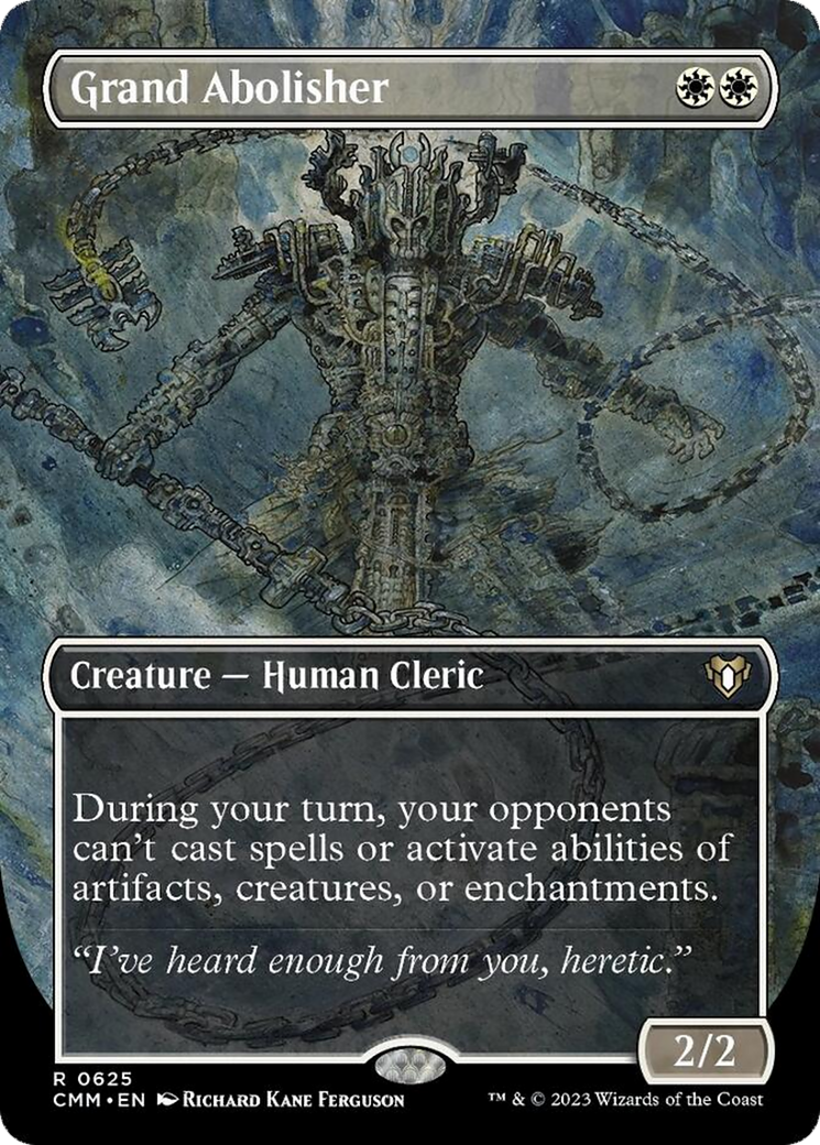 Grand Abolisher (Borderless Alternate Art) [Commander Masters] | Good Games Cannington