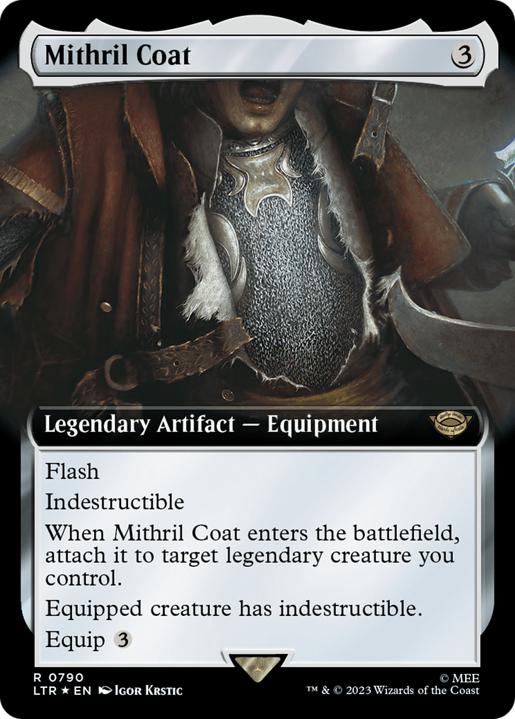 Mithril Coat (Extended Art) (Surge Foil) [The Lord of the Rings: Tales of Middle-Earth] | Good Games Cannington