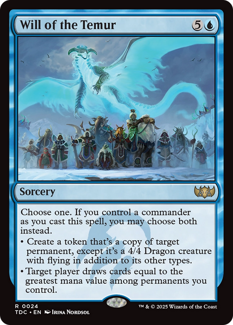 Will of the Temur [Tarkir: Dragonstorm Commander] | Good Games Cannington