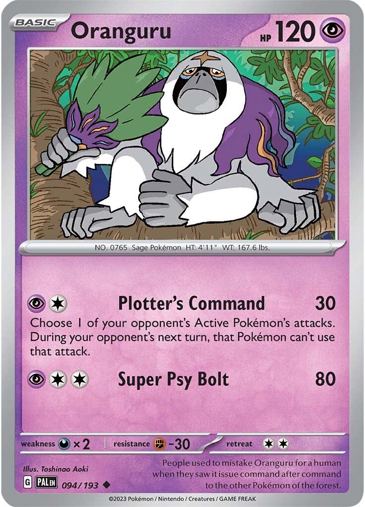 Oranguru (094/193) [Scarlet & Violet: Paldea Evolved] | Good Games Cannington