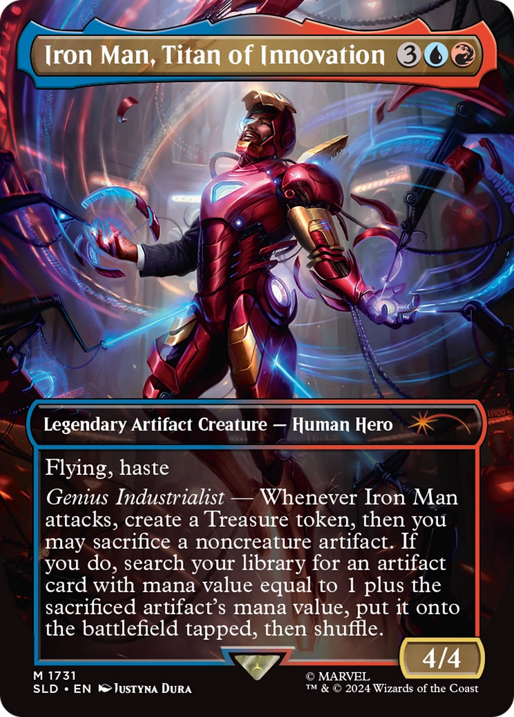 Iron Man, Titan of Innovation (Rainbow Foil) [Secret Lair Drop Series] | Good Games Cannington