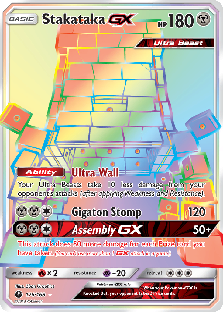 Stakataka GX (176/168) [Sun & Moon: Celestial Storm] | Good Games Cannington