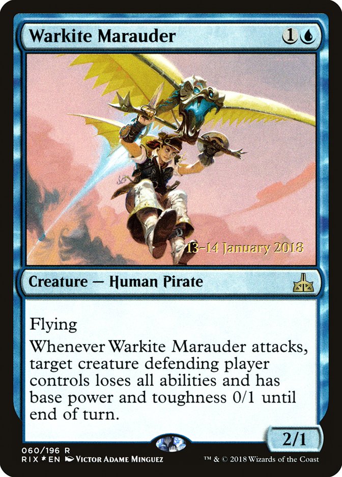 Warkite Marauder [Rivals of Ixalan Prerelease Promos] | Good Games Cannington