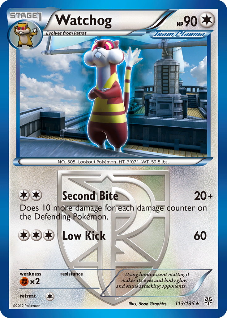 Watchog (113/135) [Black & White: Plasma Storm] | Good Games Cannington