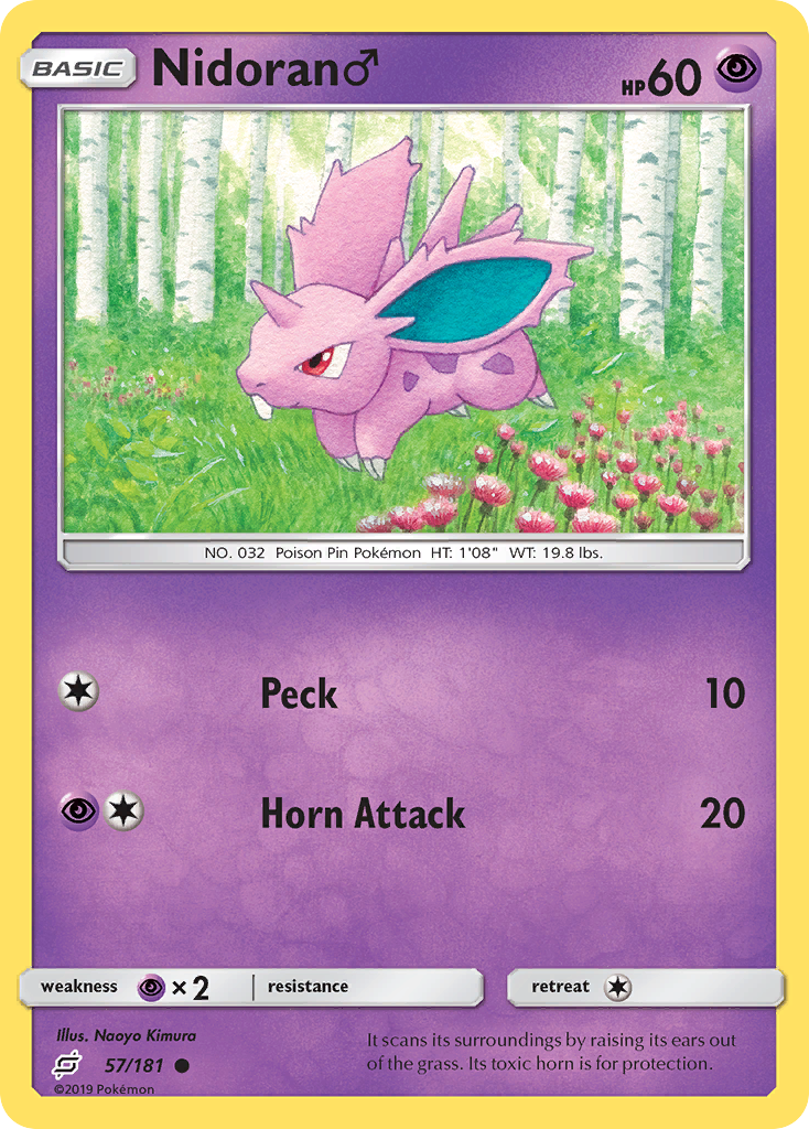 Nidoran (57/181) (Male) [Sun & Moon: Team Up] | Good Games Cannington