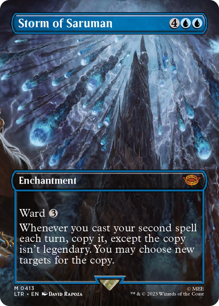 Storm of Saruman (Borderless Alternate Art) [The Lord of the Rings: Tales of Middle-Earth] | Good Games Cannington