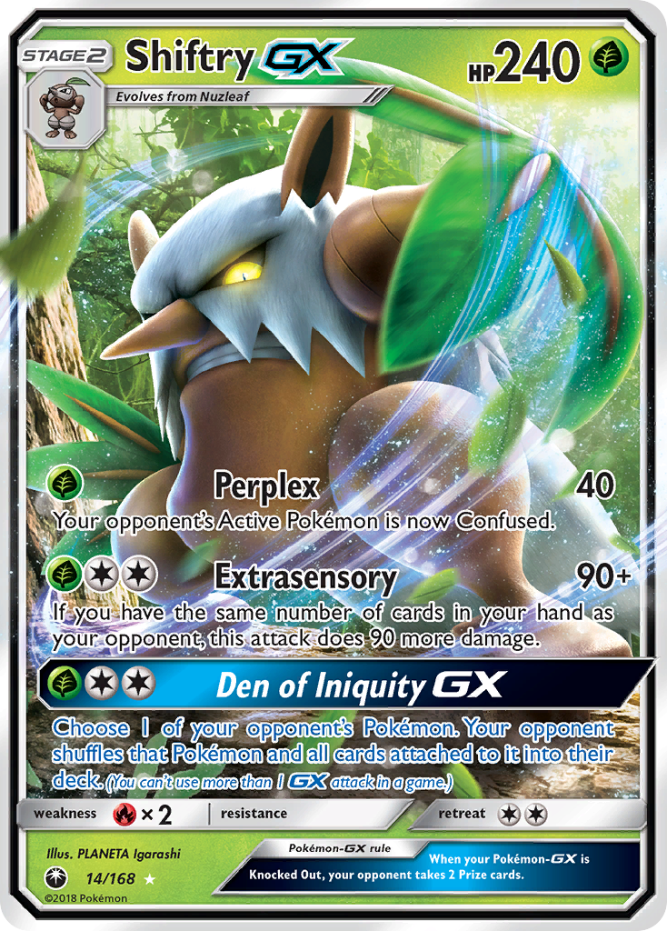 Shiftry GX (14/168) [Sun & Moon: Celestial Storm] | Good Games Cannington