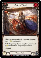 Oath of Steel (Red) [EVR056] (Everfest)  1st Edition Rainbow Foil | Good Games Cannington
