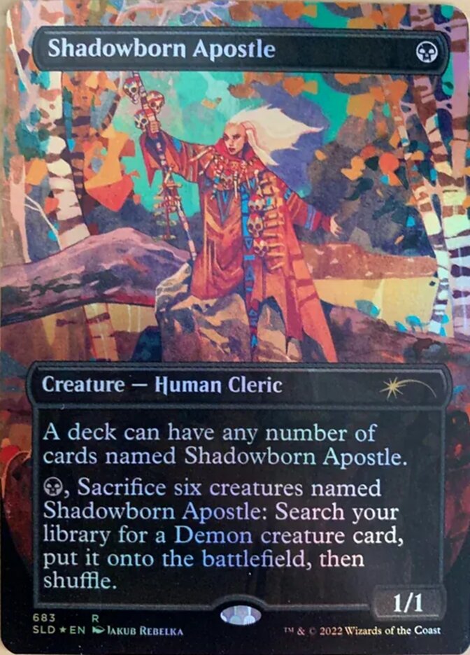 Shadowborn Apostle (Borderless) (683) [Secret Lair Drop Promos] | Good Games Cannington