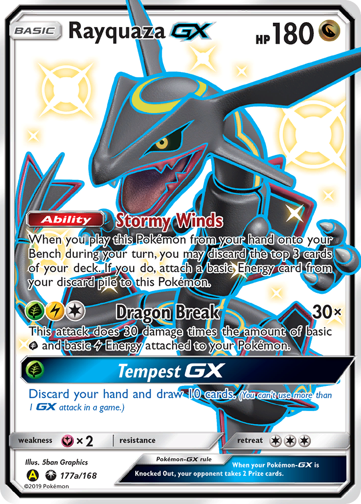Rayquaza GX (177a/168) [Alternate Art Promos] | Good Games Cannington
