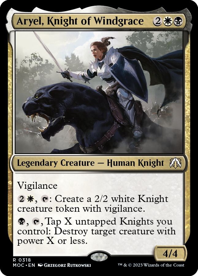 Aryel, Knight of Windgrace [March of the Machine Commander] | Good Games Cannington