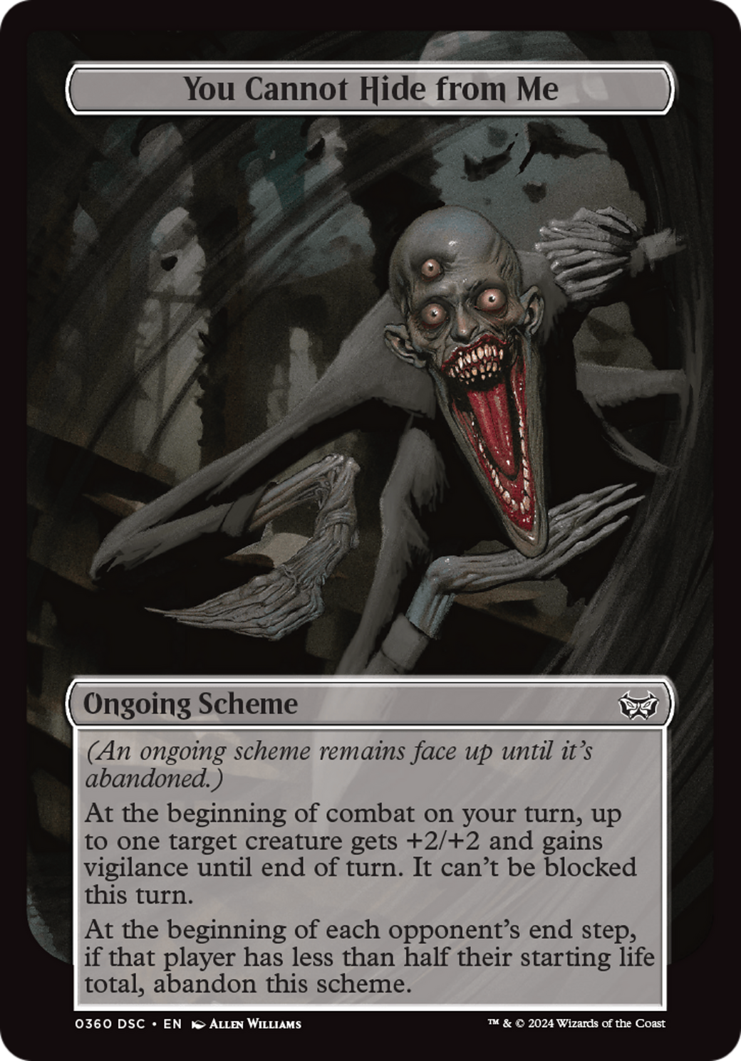 You Cannot Hide from Me (Full Art) [Duskmourn: Archenemy] | Good Games Cannington