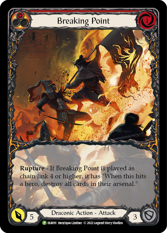 Breaking Point (Extended Art) [FAB091] (Promo)  Rainbow Foil | Good Games Cannington