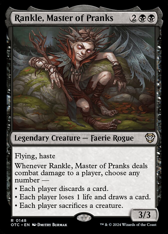 Rankle, Master of Pranks 148/342 (Commander: Outlaws of Thunder Junction)  | Good Games Cannington