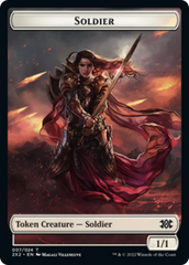 Elemental // Soldier Double-Sided Token [Double Masters 2022 Tokens] | Good Games Cannington