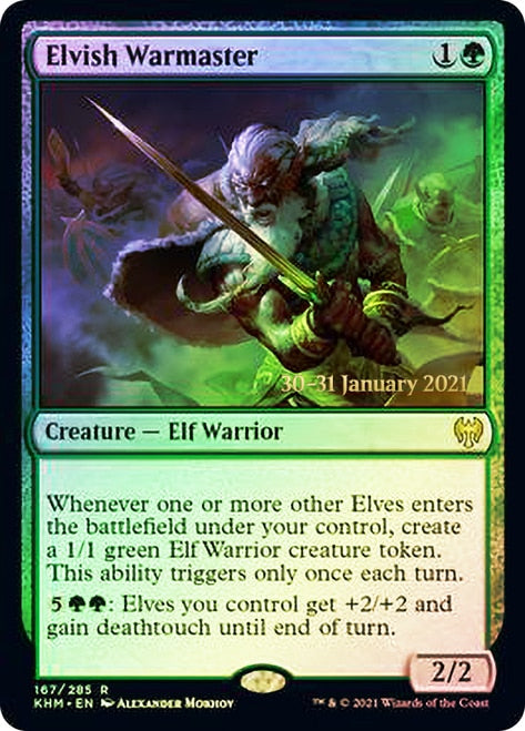 Elvish Warmaster [Kaldheim Prerelease Promos] | Good Games Cannington
