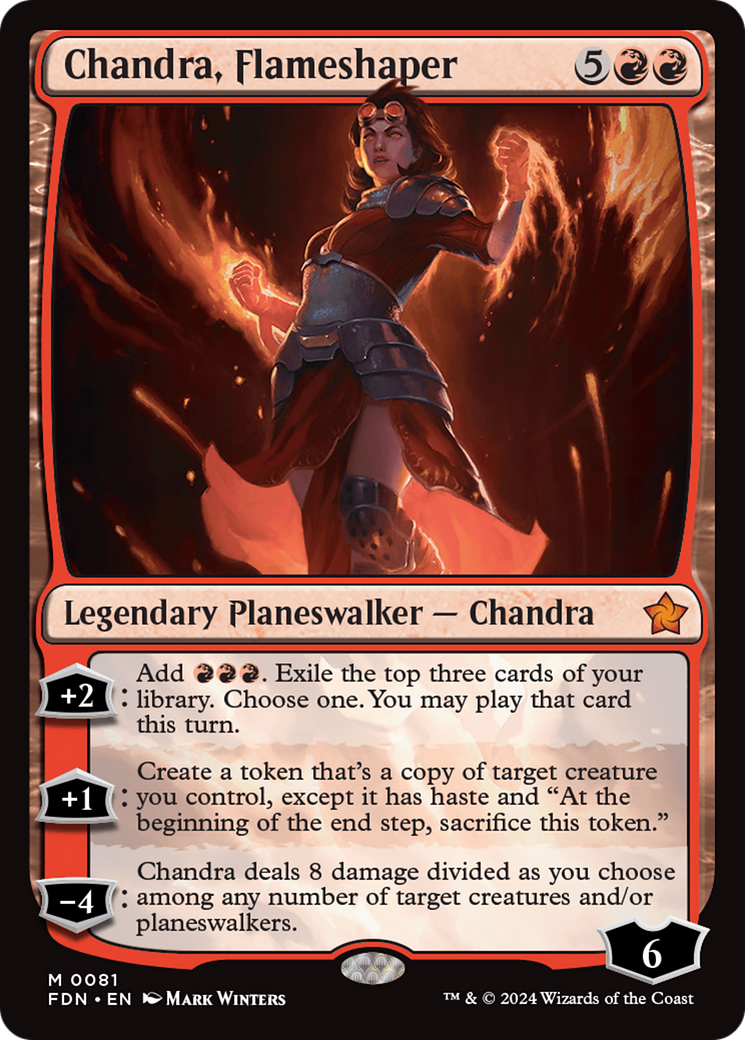 Chandra, Flameshaper [Foundations] | Good Games Cannington