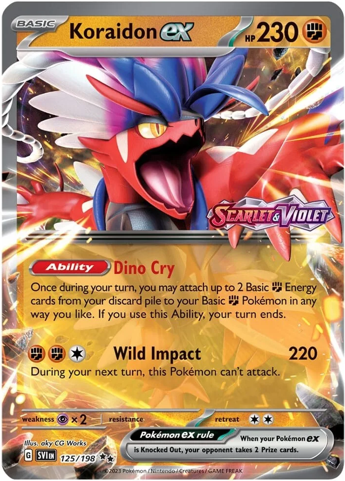 Koraidon ex (125/198) (Stamped) [Scarlet & Violet: Base Set] | Good Games Cannington