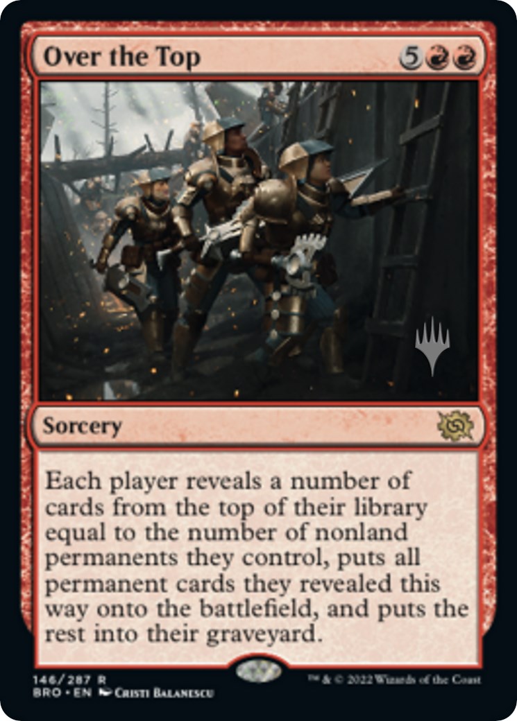 Over the Top (Promo Pack) [The Brothers' War Promos] | Good Games Cannington