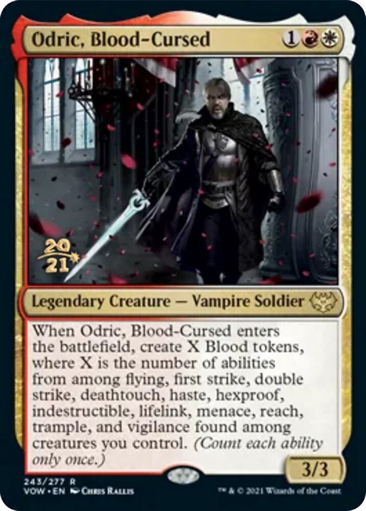 Odric Blood Cursed 243s/137 (Prerelease Cards)  - Foil | Good Games Cannington