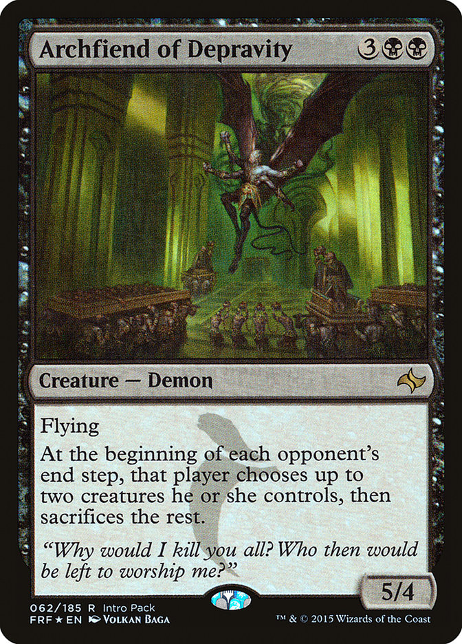 Archfiend of Depravity (Intro Pack) [Fate Reforged Promos] | Good Games Cannington