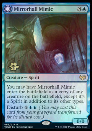 Mirrorhall Mimic // Ghastly Mimicry [Innistrad: Crimson Vow Prerelease Promos] | Good Games Cannington