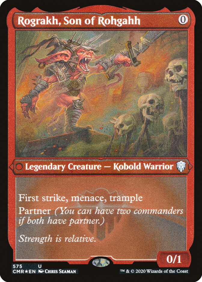 Rograkh, Son of Rohgahh (Etched) [Commander Legends] | Good Games Cannington