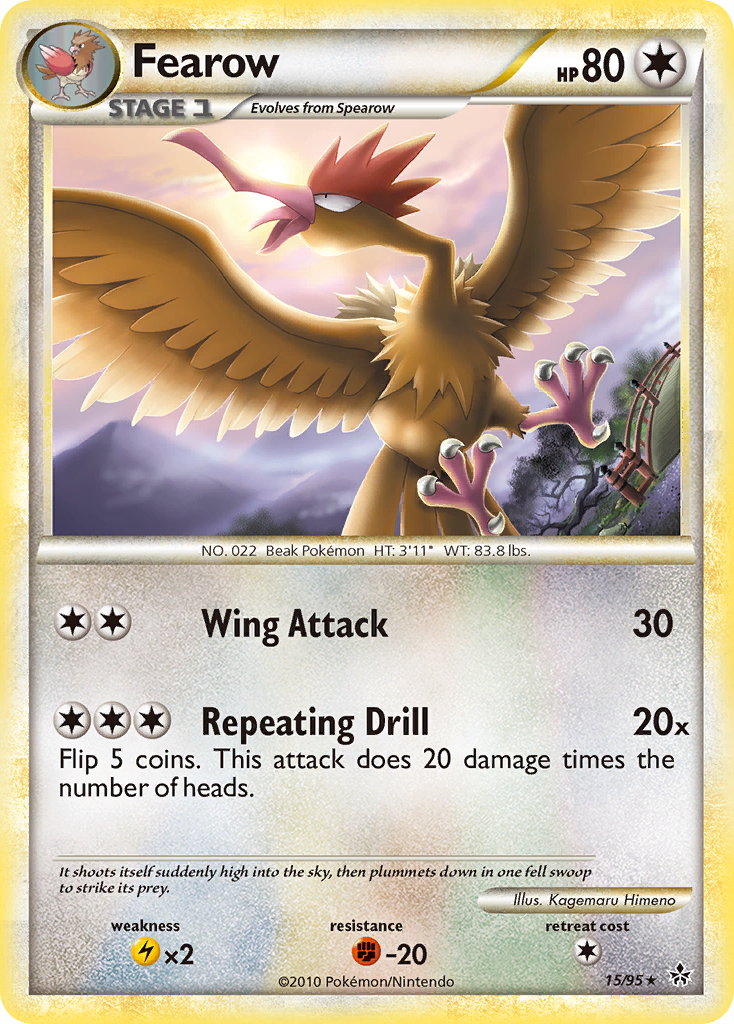 Fearow (15/95) [HeartGold & SoulSilver: Unleashed] | Good Games Cannington