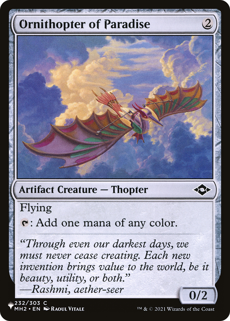 Ornithopter of Paradise [The List] | Good Games Cannington