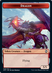 Dragon // Dragon Spirit Double-Sided Token [Dungeons & Dragons: Adventures in the Forgotten Realms Commander Tokens] | Good Games Cannington