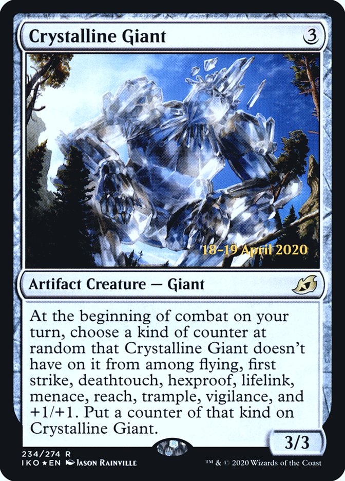 Crystalline Giant [Ikoria: Lair of Behemoths Prerelease Promos] | Good Games Cannington
