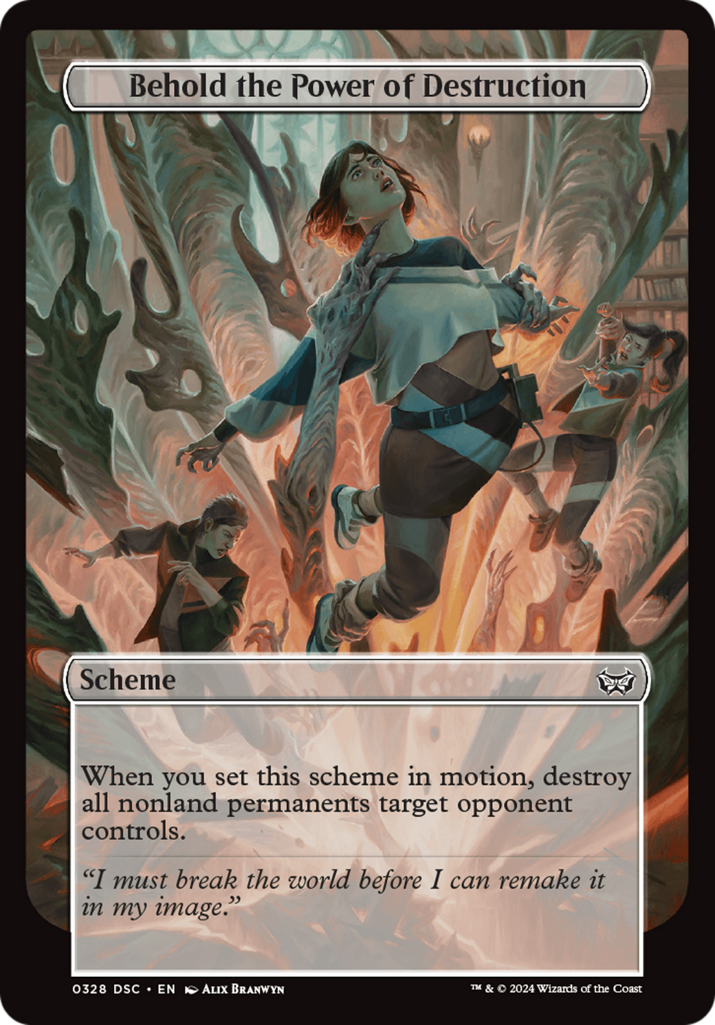 Behold the Power of Destruction (Full Art) [Duskmourn: Archenemy] | Good Games Cannington