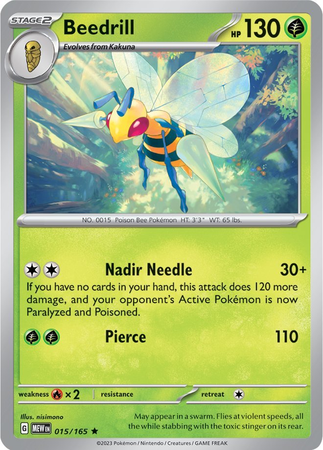 Beedrill (015/165) [Scarlet & Violet 151] | Good Games Cannington