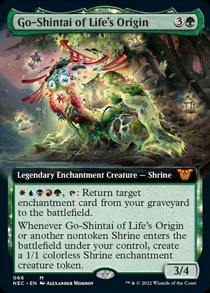 Go-Shintai of Life's Origin (Extended Art) [Kamigawa: Neon Dynasty Commander] | Good Games Cannington