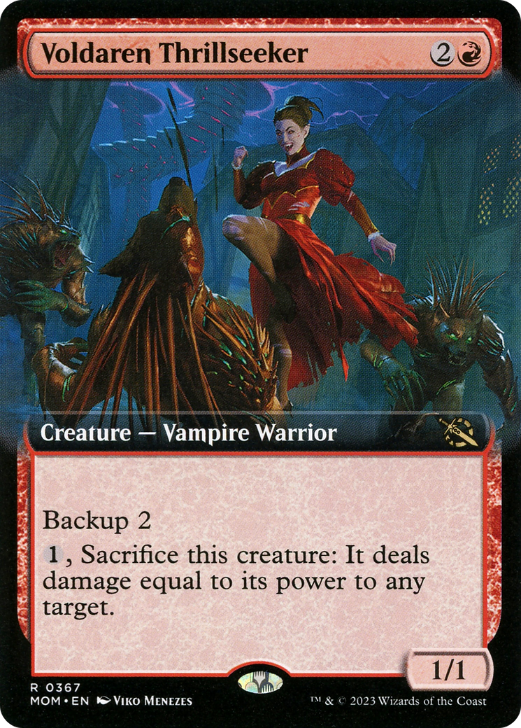 Voldaren Thrillseeker (Extended Art) [March of the Machine] | Good Games Cannington