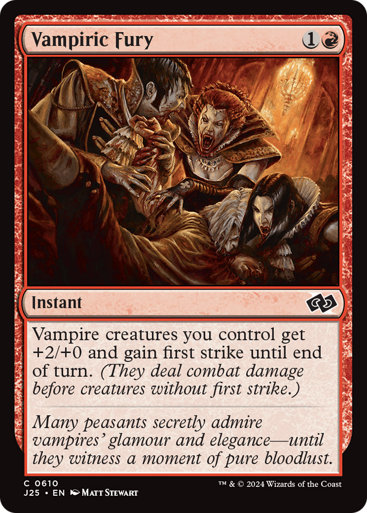 Vampiric Fury [Foundations Jumpstart] | Good Games Cannington