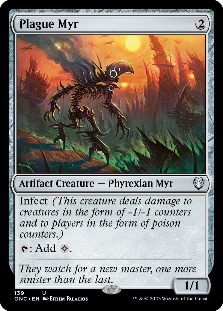 Plague Myr [Phyrexia: All Will Be One Commander] | Good Games Cannington