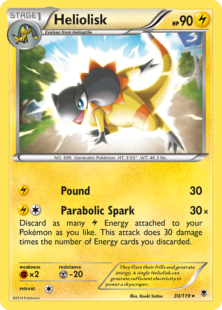 Heliolisk (30/119) [XY: Phantom Forces] | Good Games Cannington