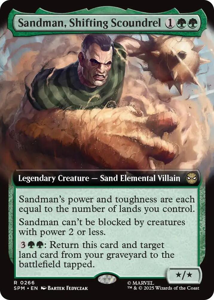 Sandman Shifting Scoundrel Extended Art 266 (Marvel's Spider-Man)  - Foil | Good Games Cannington
