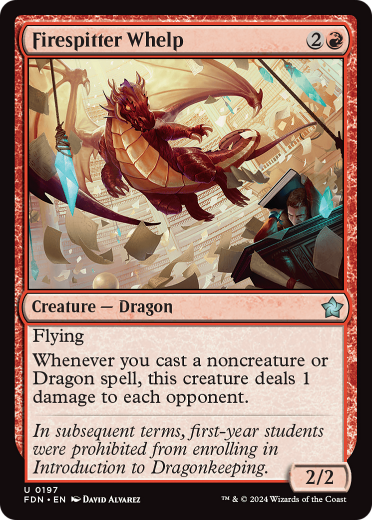Firespitter Whelp [Foundations] | Good Games Cannington