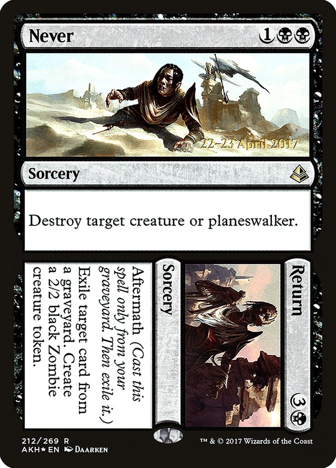 Never // Return [Amonkhet Prerelease Promos] | Good Games Cannington