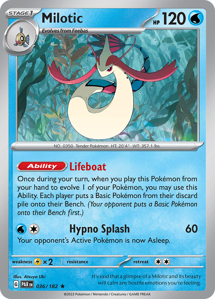 Milotic (036/182) [Scarlet & Violet: Paradox Rift] | Good Games Cannington