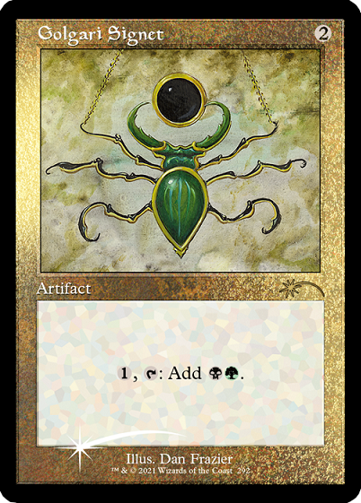 Golgari Signet (Retro) (Foil Etched) [Secret Lair Drop Series] | Good Games Cannington