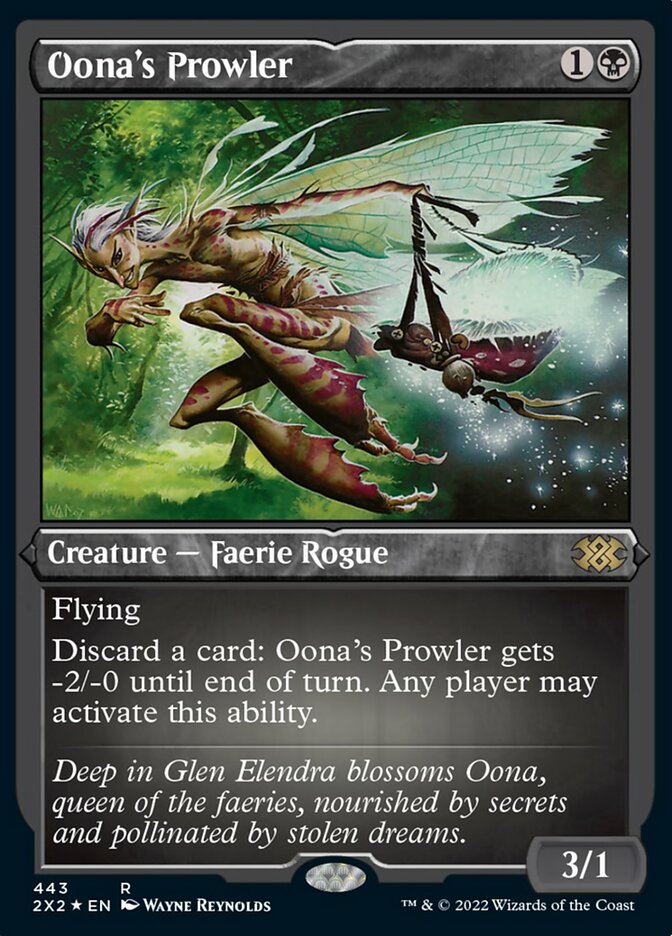 Oona's Prowler (Foil Etched) [Double Masters 2022] | Good Games Cannington